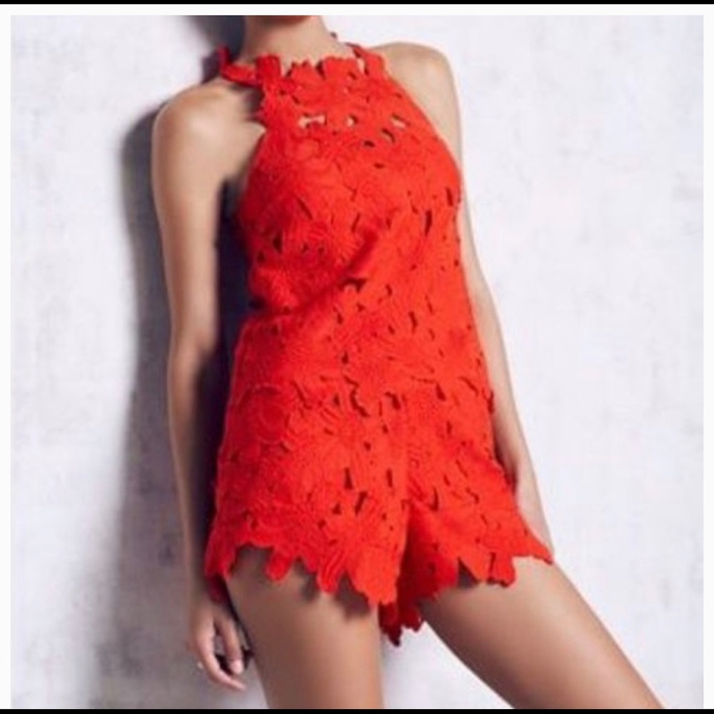 Free People x  Saylor Tavi Lace Romper M